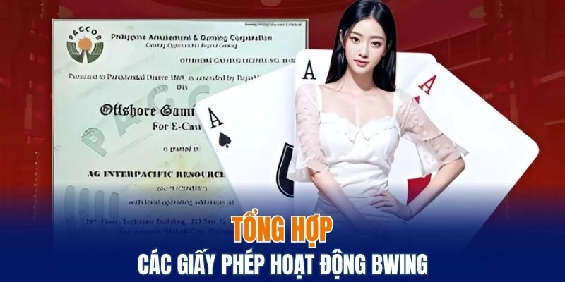 Một số giấy phép hoạt động đang được thương hiệu sở hữu